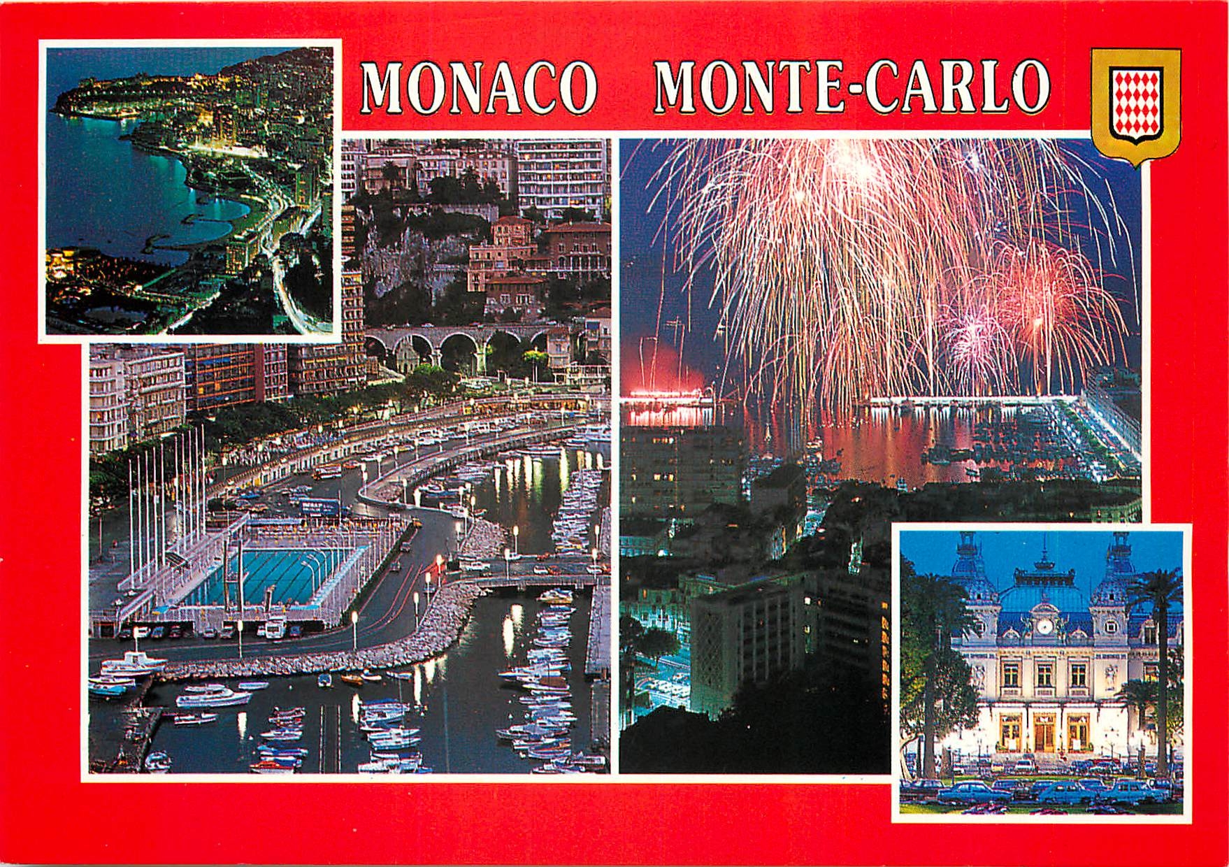 Monaco Monte-Carlo — Vues nocturnes — Éditions de Lore