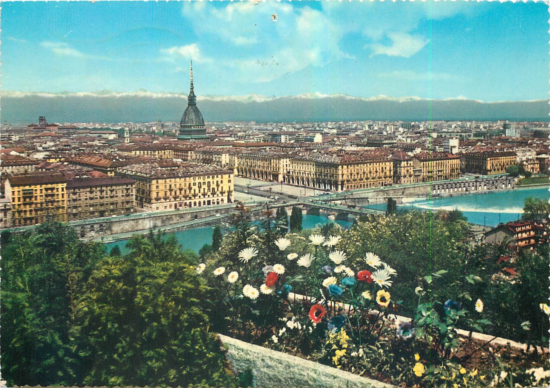 CPM Turin Vue generale et Molo Antonellians 