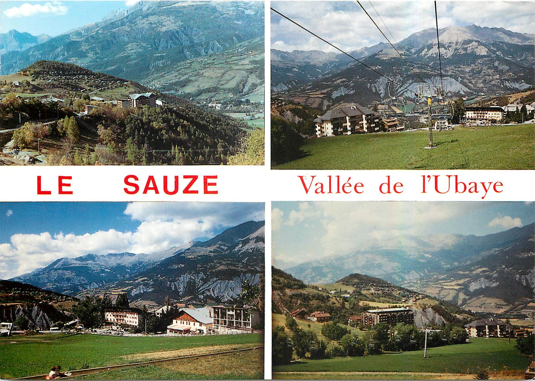 CPM Alpes de Haute Provence Le sauze Station hiver-ete 
