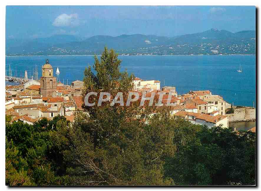 CPM Images de France Var Saint Tropez Echappee sur la ville et le Golfe 