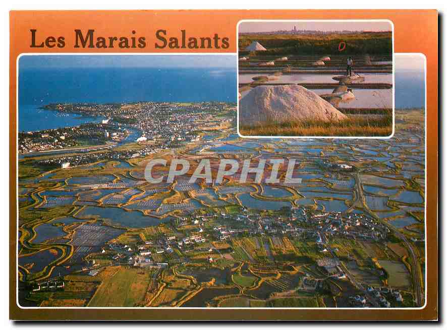 CPM Couleurs de Bretagne La Cote d'Amour les marais salants 