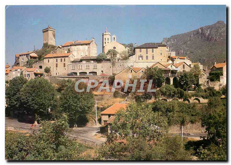 CPM Au Pays des Grands Causses et des Gorges du Tarn Peyreleau La vieille tour a base romaine et le 