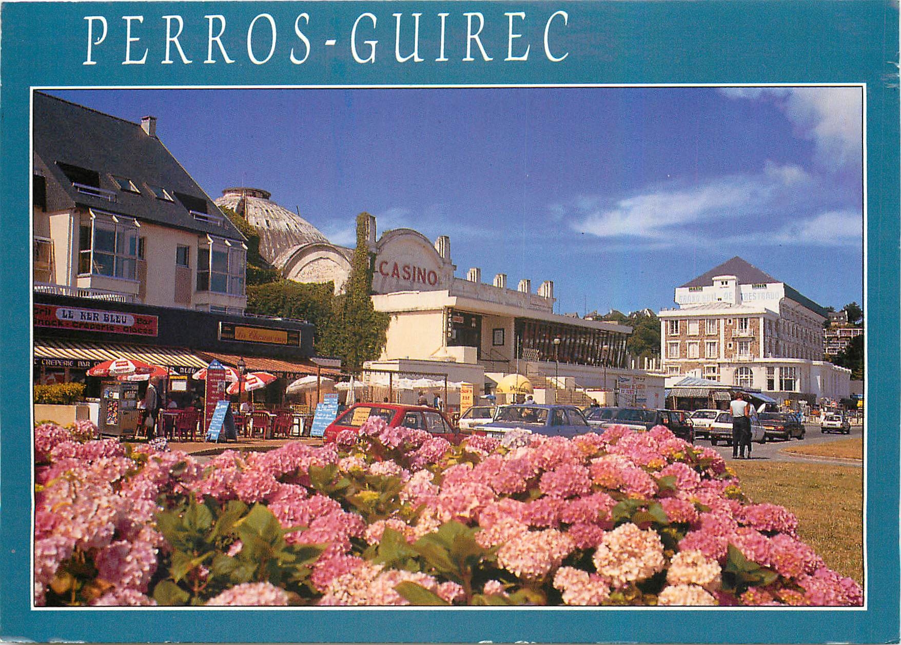 CPM La Bretagne en Couleur Perros Guirec Cotes du Nord Perroz L'ancien Casino de Trestraou 