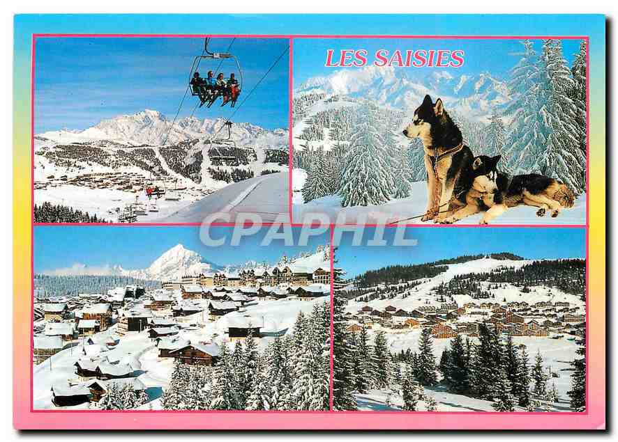 CPM Savoie France Les saises Station Olympique L'espace cristal 