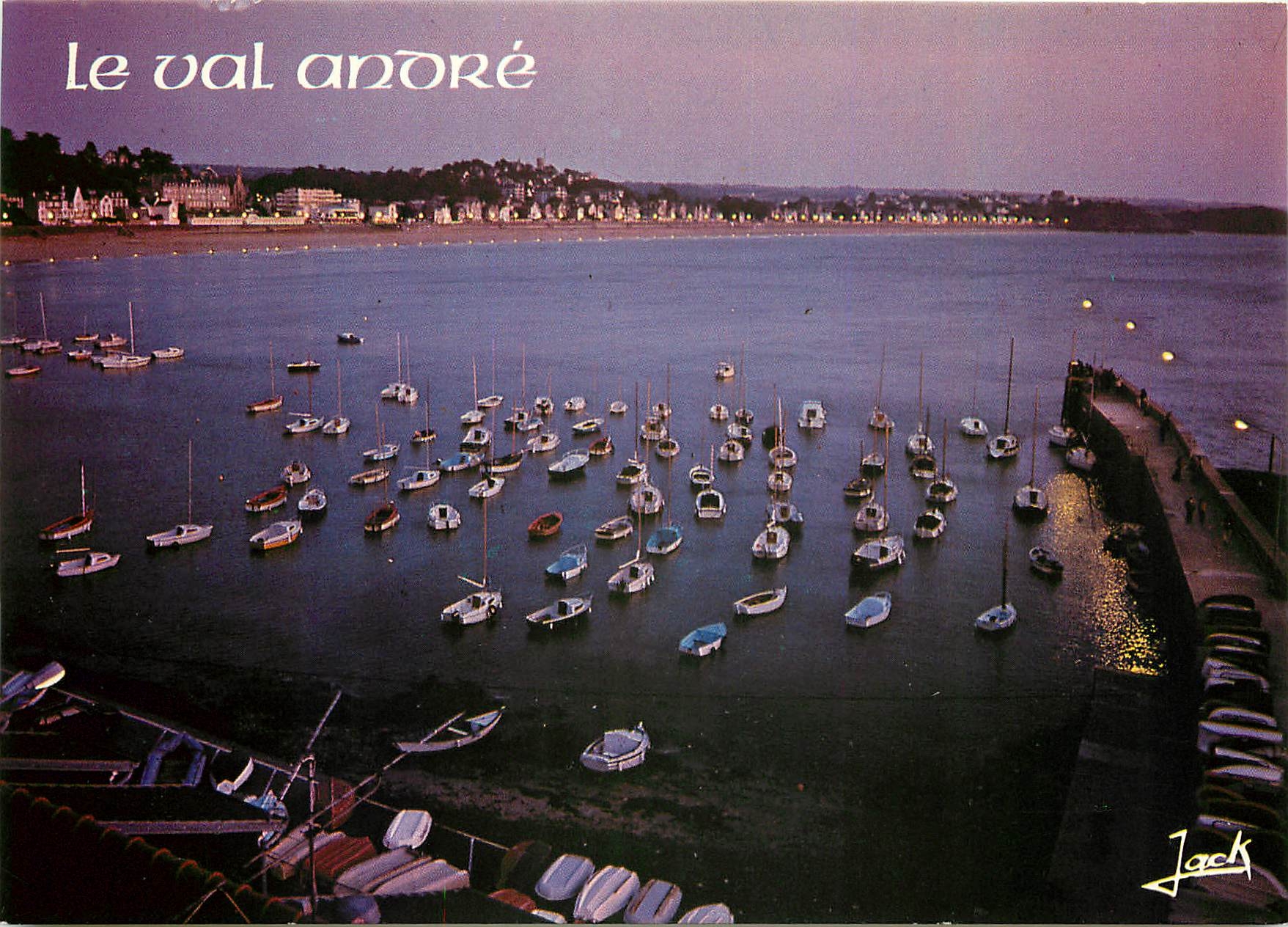 CPM Couleurs de Bretagne Le Val Andre Pleneuf Le port au soleil couchant 
