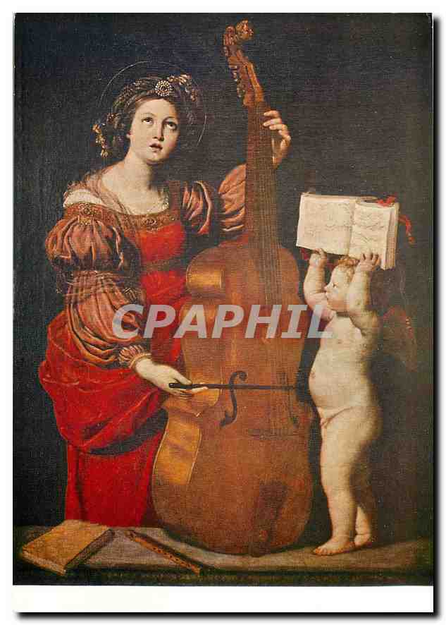 CPM Domenico Zampieri dit le Dominiquin Sainte Cecile 