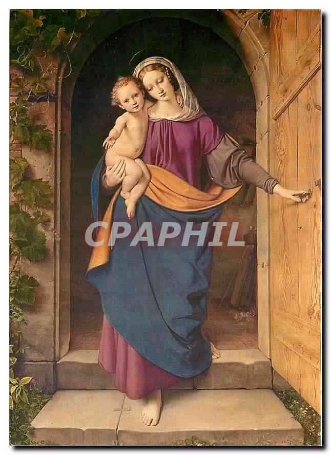 CPM Eduard Stenbruck La Vierge quittant la charpenterie 