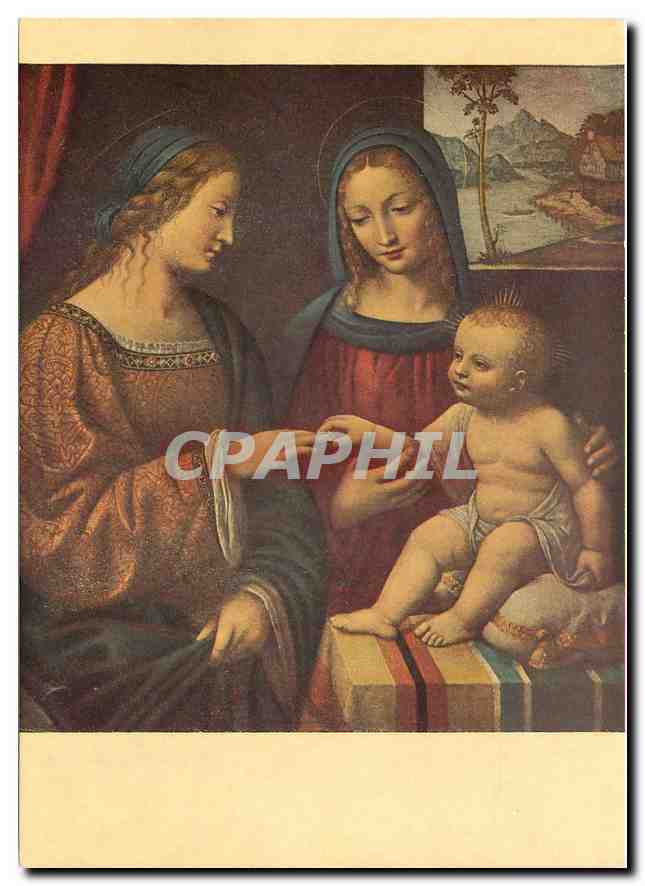 CPM Luini Bernadino Le mariage Mystique de Sainte Catherine 
