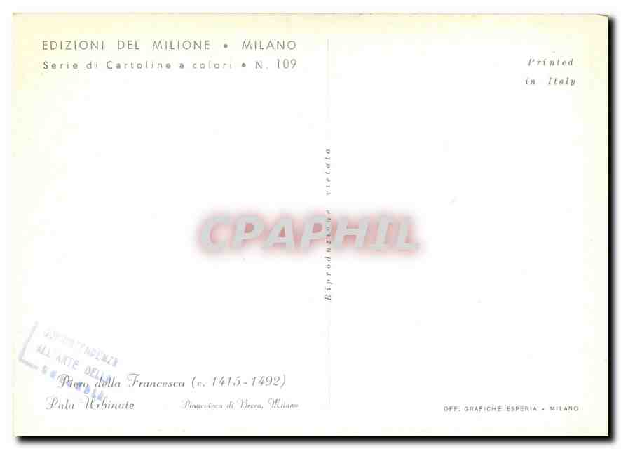 CPM Edizioni del Milione Milano Serie di Cartoline a colori  — Rückseite