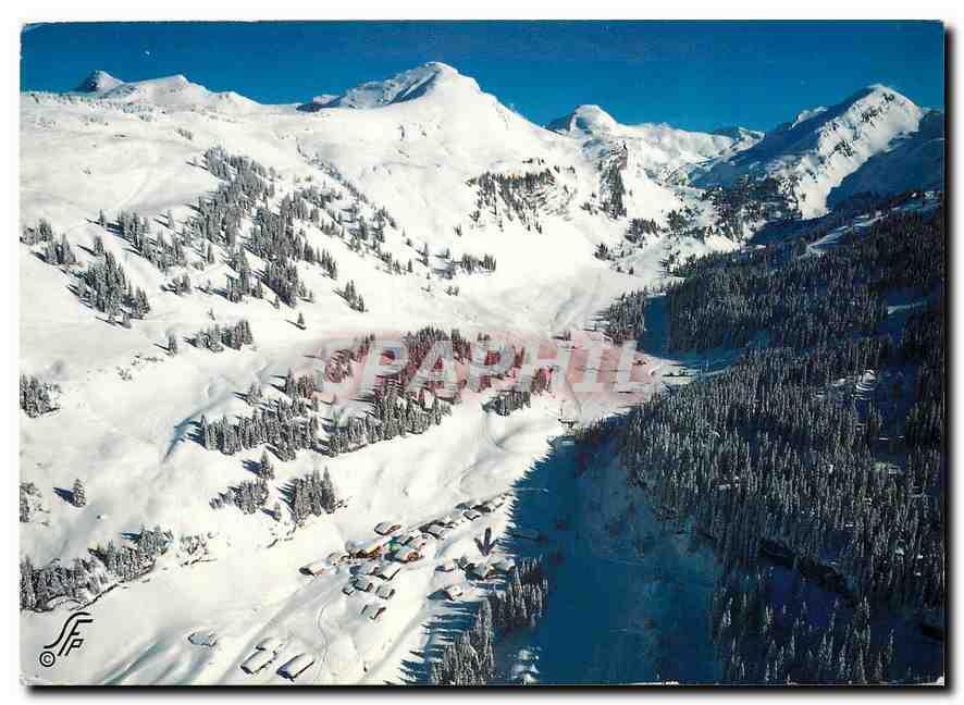 Les Lindarets, les champs de neige et les remontées mécaniques de la station (2000m) — Montriond (Haute-Savoie) — édition Paphil