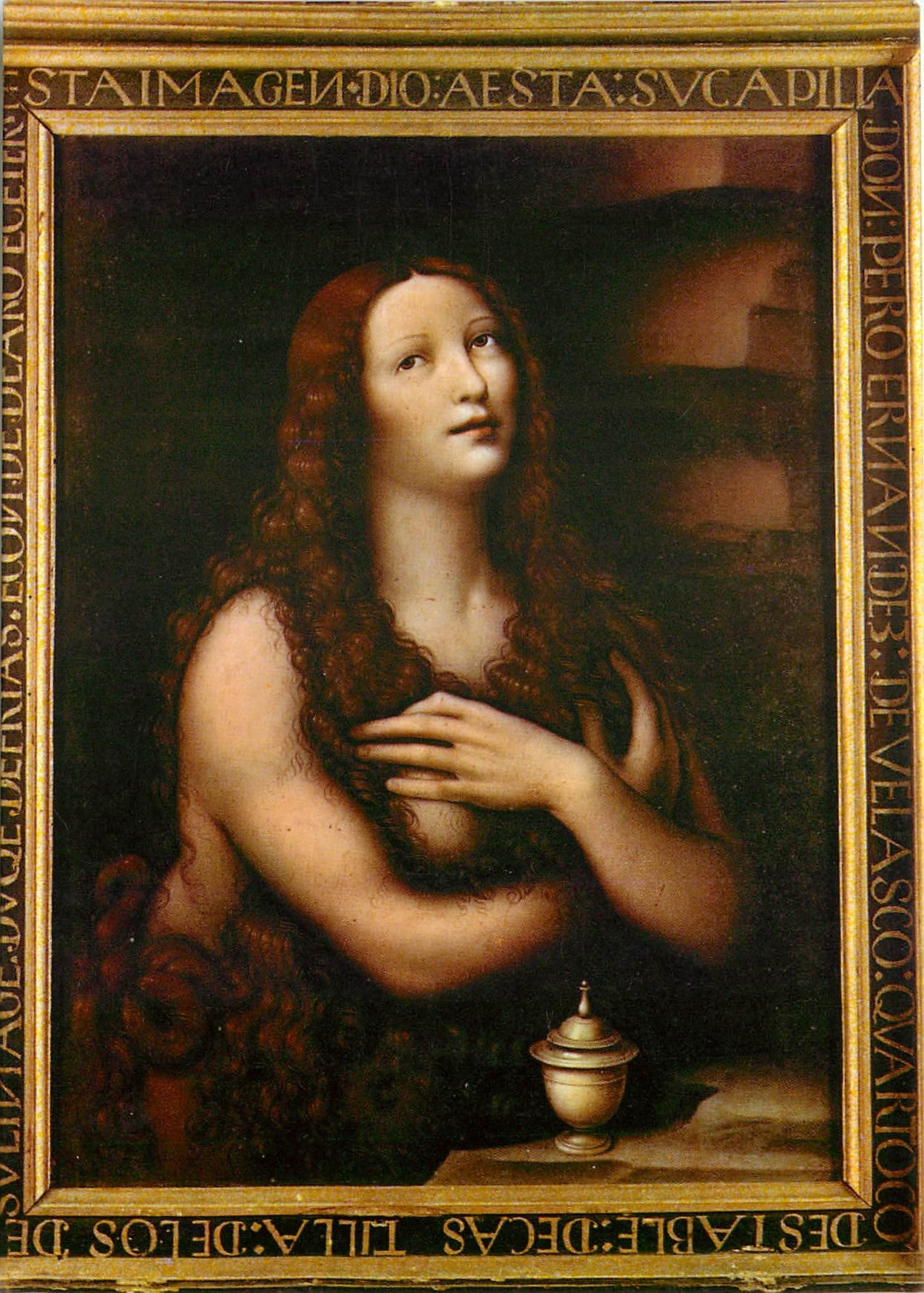 CPM Burgos Catedral le Magdaleine Leonardo de Vinci siecle XV 