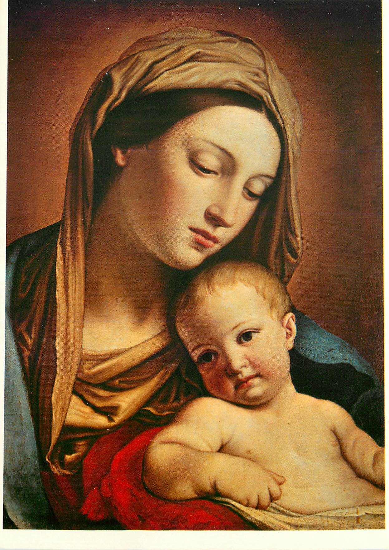CPM Giovani Battista Salvi gen il Sassoferrato la Vierge a l'Enfant 