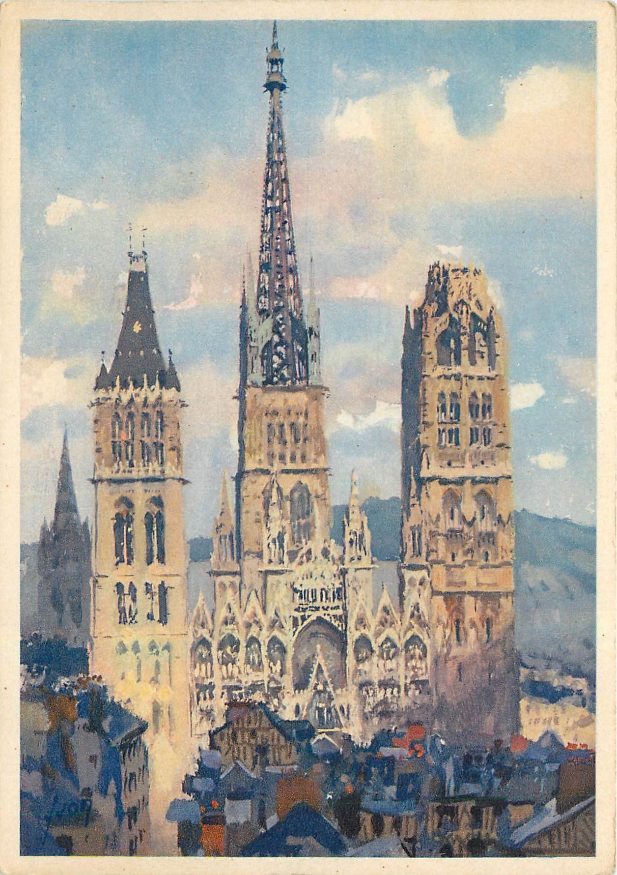 CPM Terre de France En Normandie Cathedrale de Rouen 