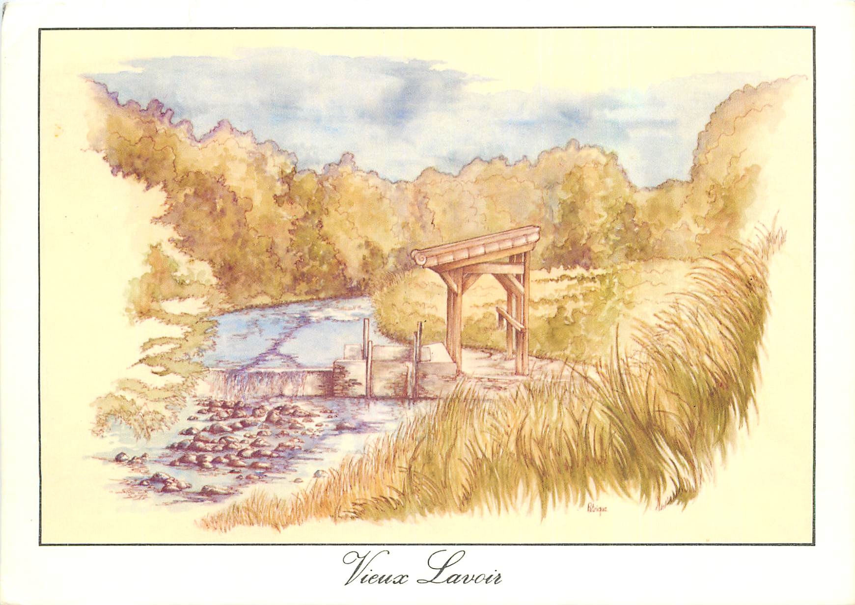CPM Normandie La Manche Vieux Lavoir 