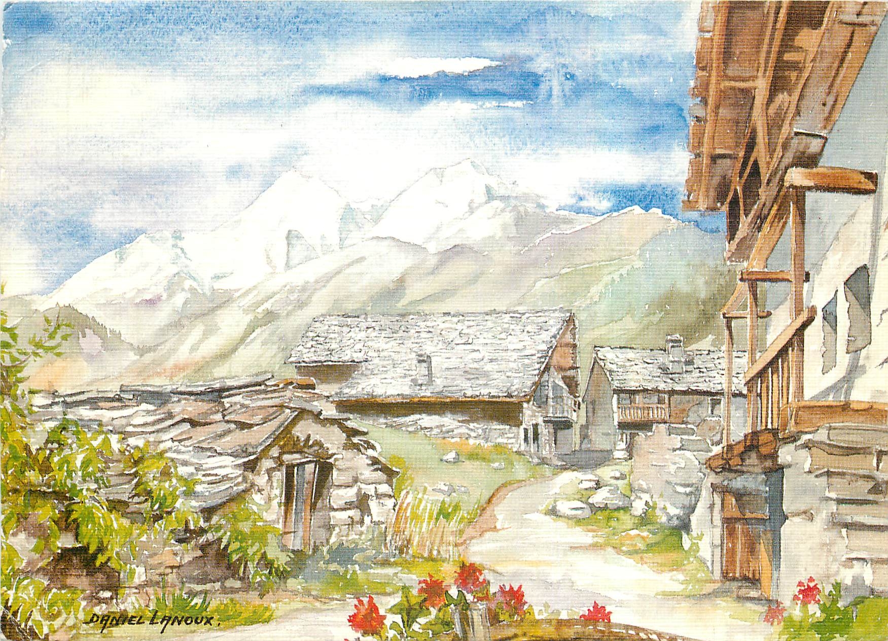CPM Les Aquarelles de Daniel Lanoux Paysages de la Savoie 