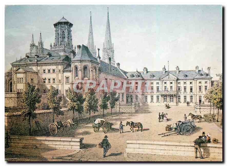CPM Bayeux Calvados Place de l'Hotel de Ville et la Cathedrale 