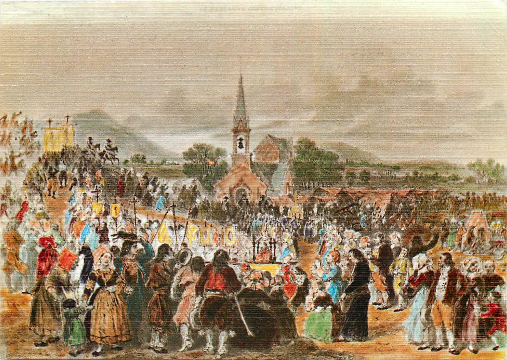 CPM Bretagne Ancienne Le pardon de Sainte Anne la Palud 