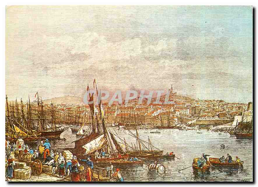 CPM Marseille Le Port et Notre Dame de la Garde 