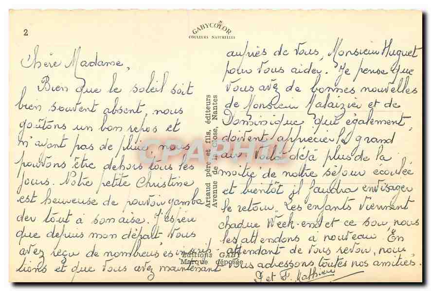 CPM Folk Mahon Ve generale Baie de l'Authie La Plage La Corguinoise  — Rückseite