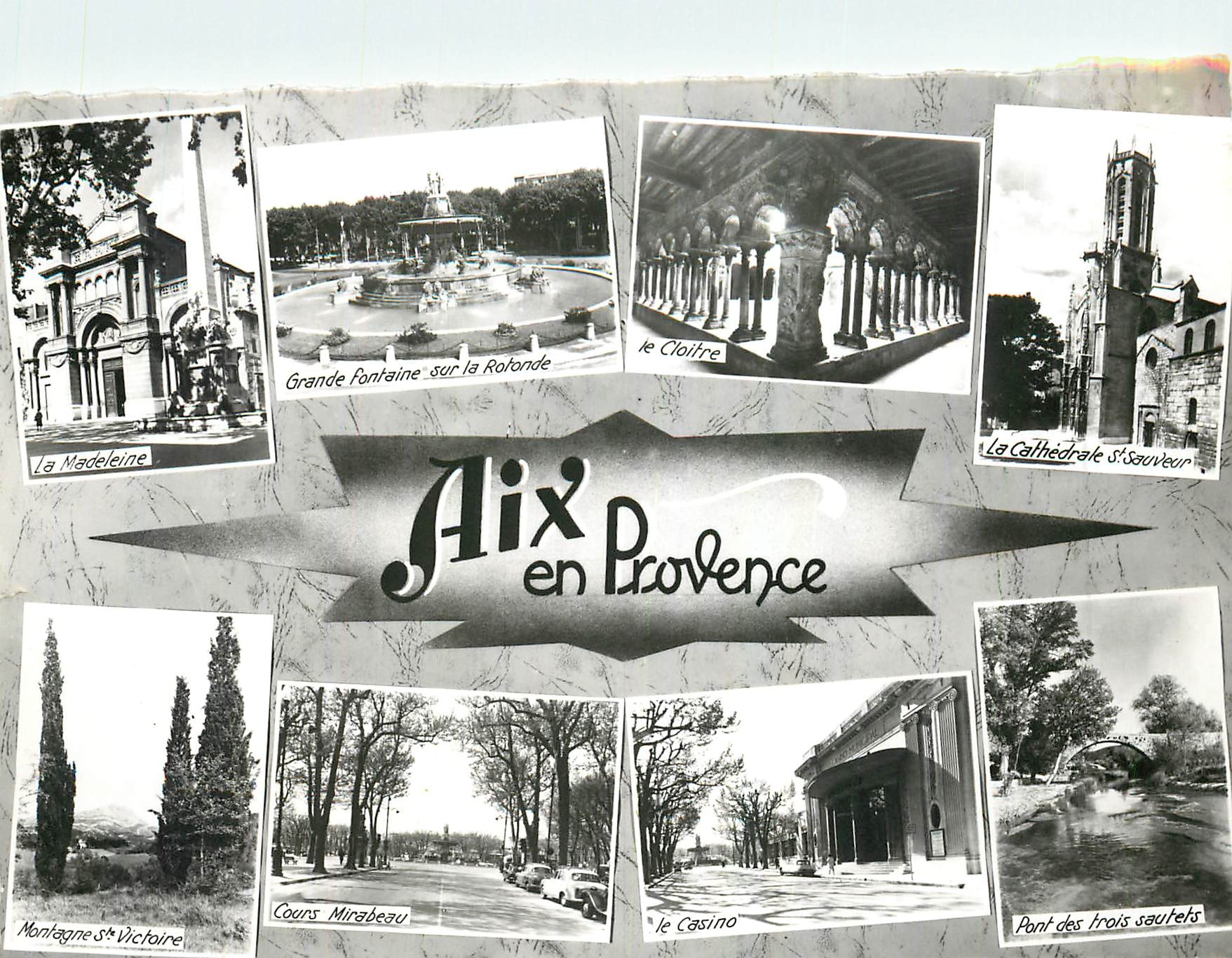 Aix-en-Provence — Panoramablick mit acht Fotografien — Éditions de France