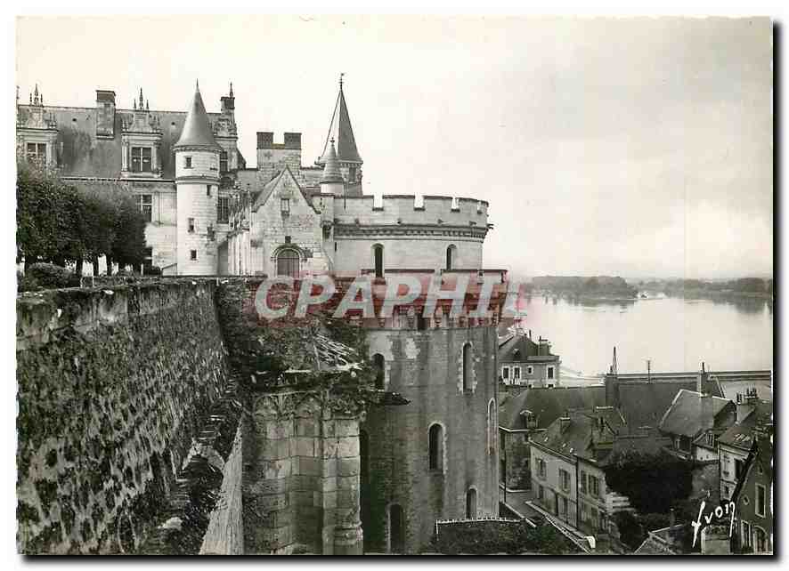 CPM Amboise Indre et Loire Le Chateau cote est et la Loire 