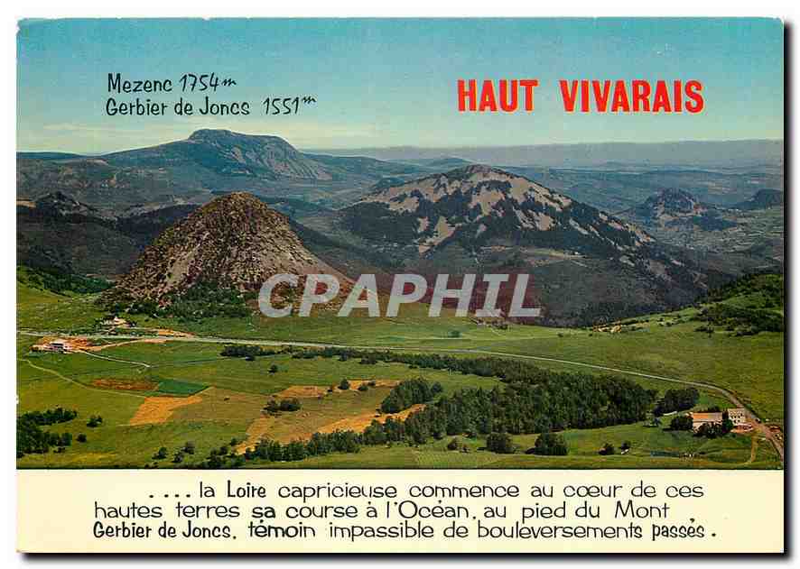 CPM Les Grands Paysages du Vivarais Le Mont Gerbier de Joncs source de la Loire 