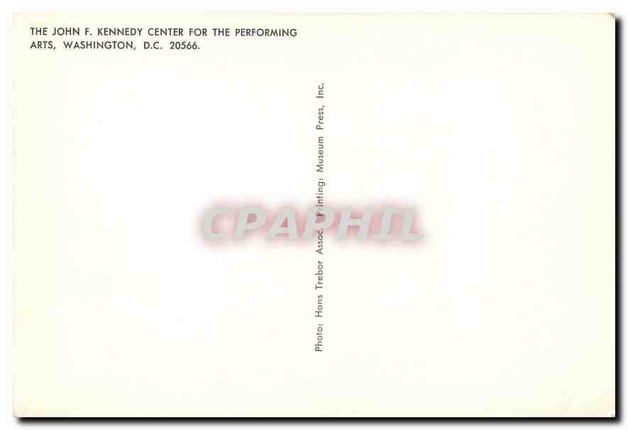 CPM The John F Kennedy Center for the Permorming arts Washington  — Back