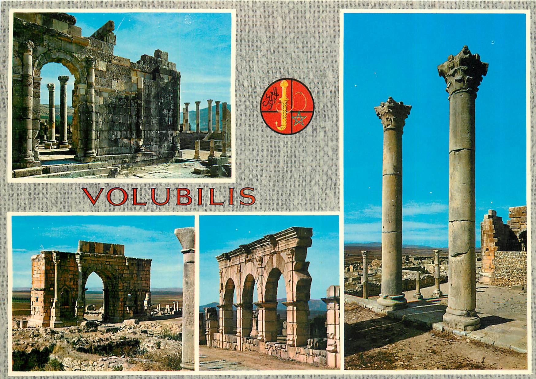 CPM Capitole et Basilique Judiciaire vus du Forum Arc de Triomphe de Caracalla Portique et Arc de Tr