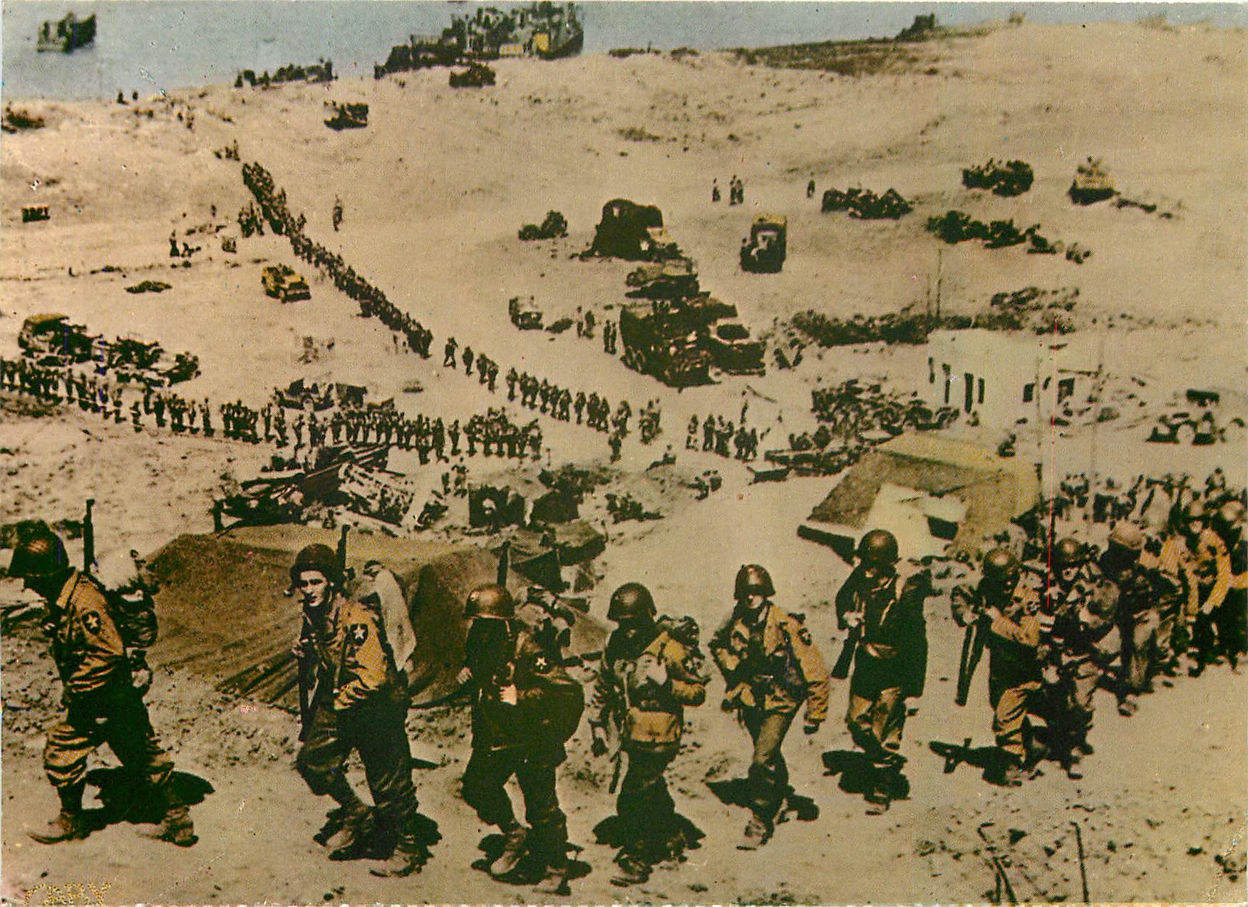 CPM Debarquement en Normandie Arrivee des Renforts Allies en Normandie Normandie 