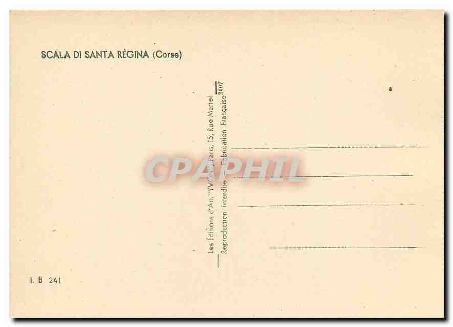 CPM Scala di Santa Regina Corse  — Rückseite