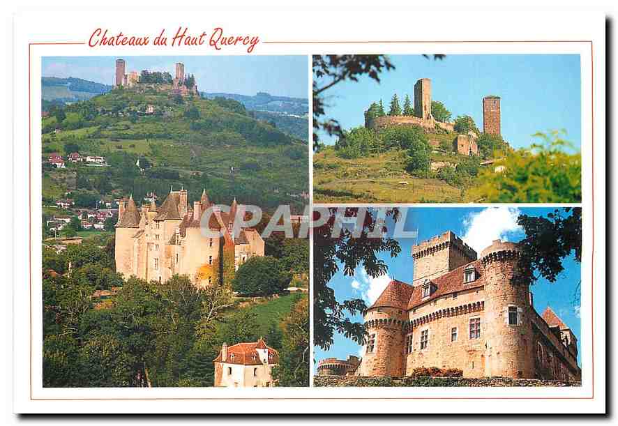 CPM Chateaux du Haut Quercy Chateau de Montal les Tours de S'Laurent le chateau de Castelnau 