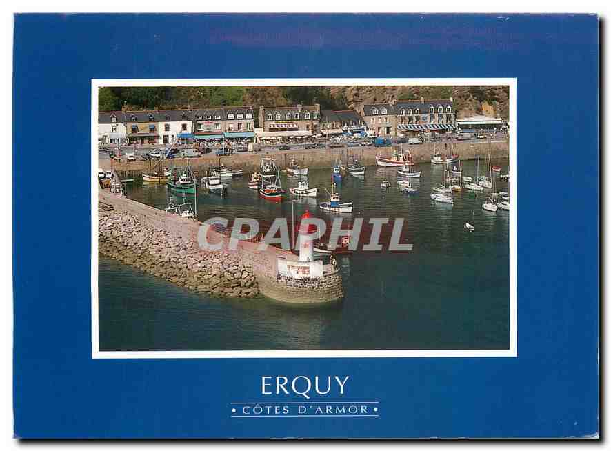 CPM Couleurs de Bretagne La Cote de Penthievre Erquy Cotes d'Armor Le port 