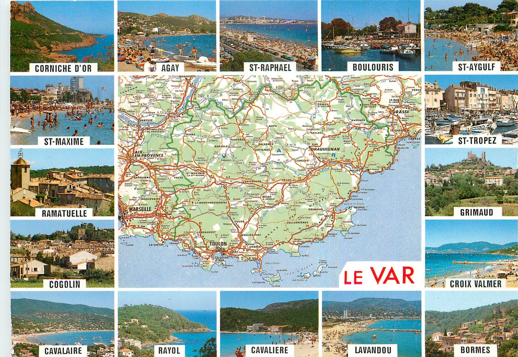 CPM Le Var Pittoresque Souvenir de Vacances Le Var Prefecture Toulon 