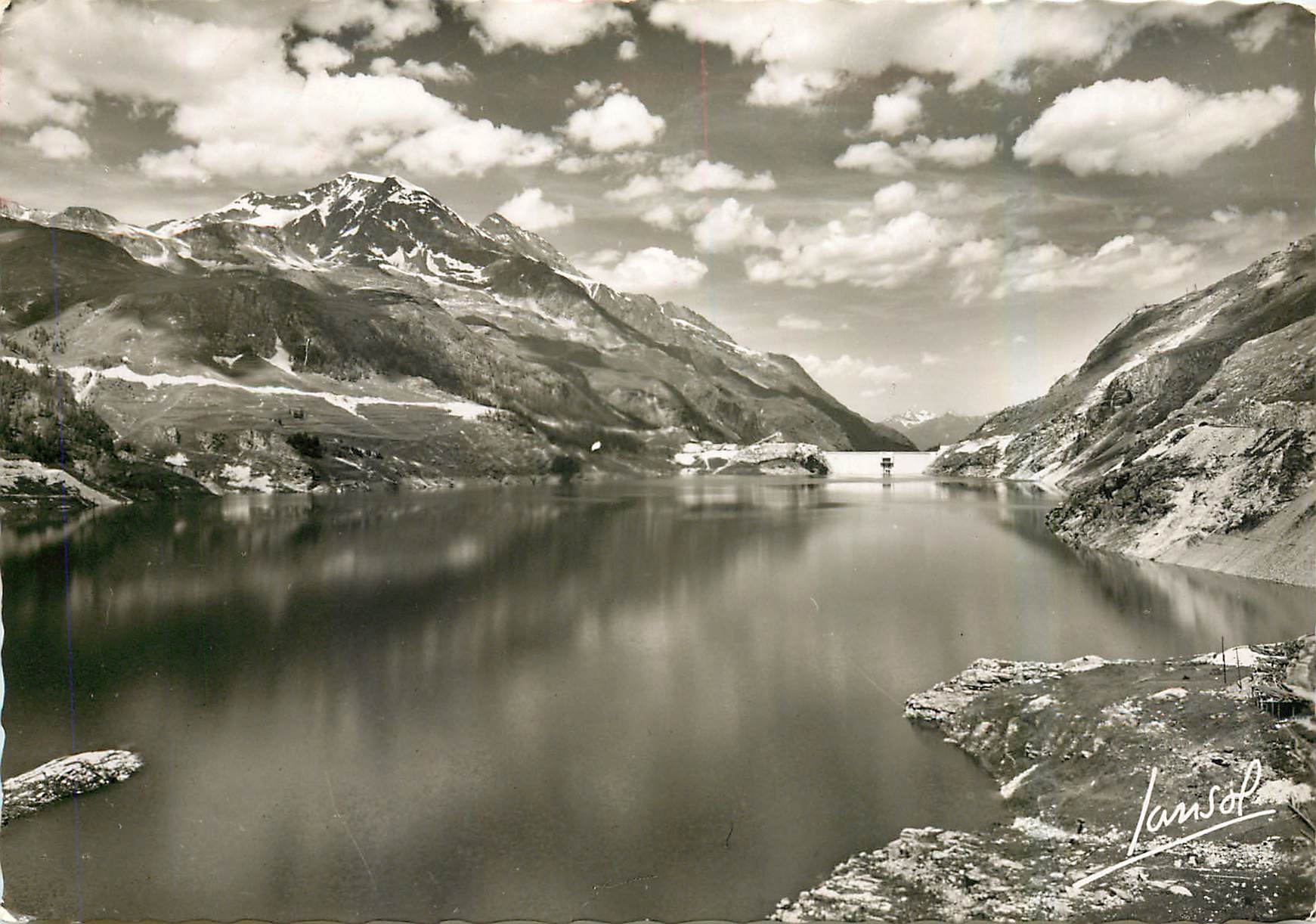 CPM Tignes Le barrage le lac le Dome de la Sache et le Mont Pourri 