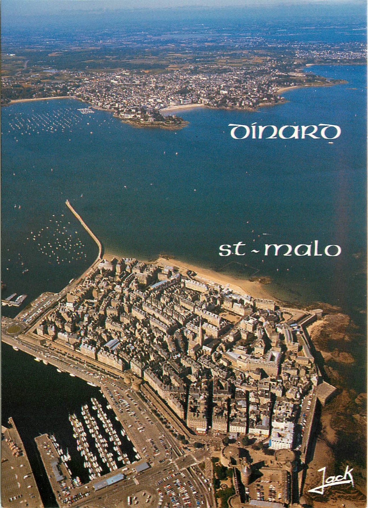 Dinard y St-Malo — vista aérea — editor Couleurs de Bretagne, n° 501