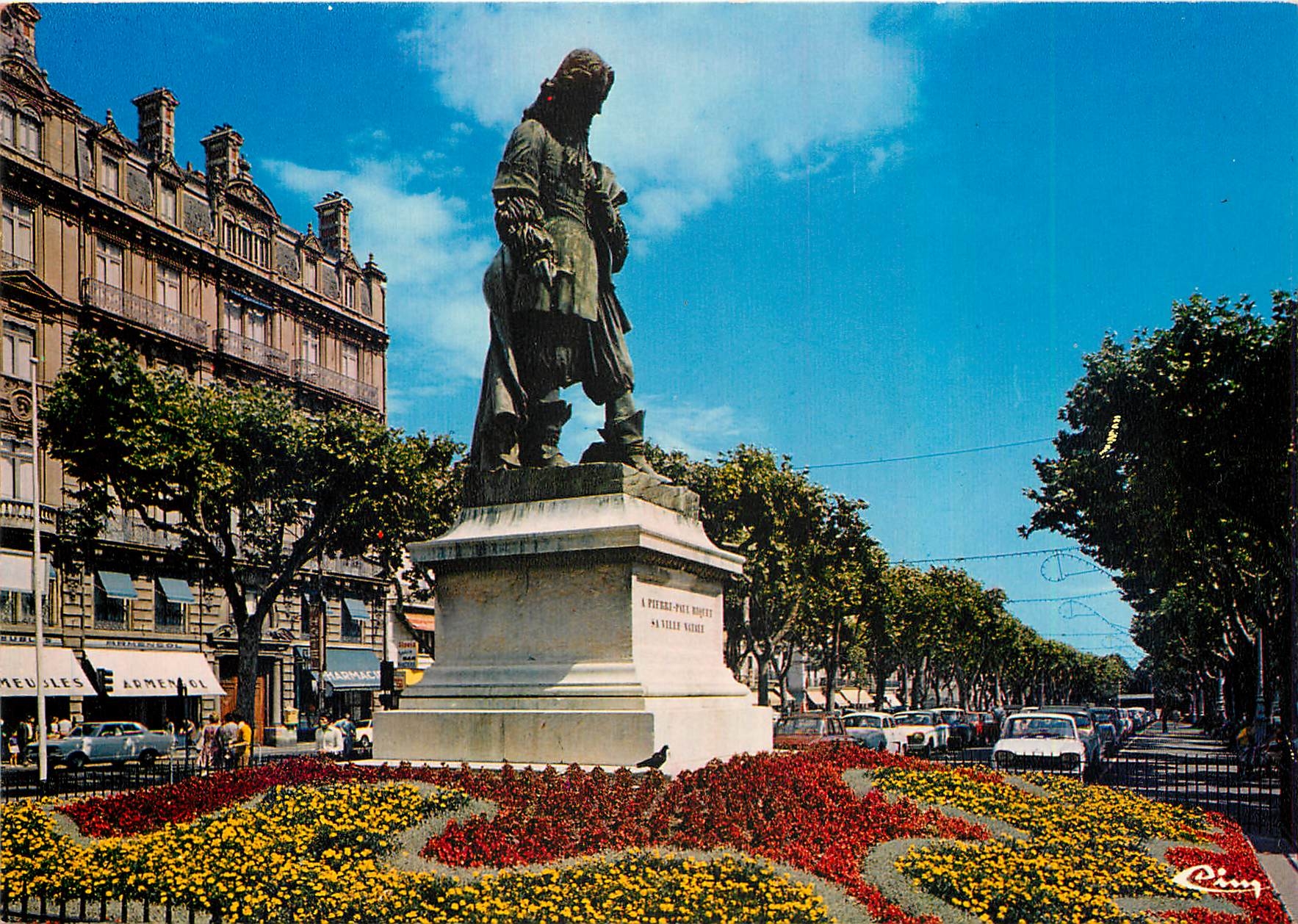 CPM Beziers Herault Paul Riquet de Bonrepos 