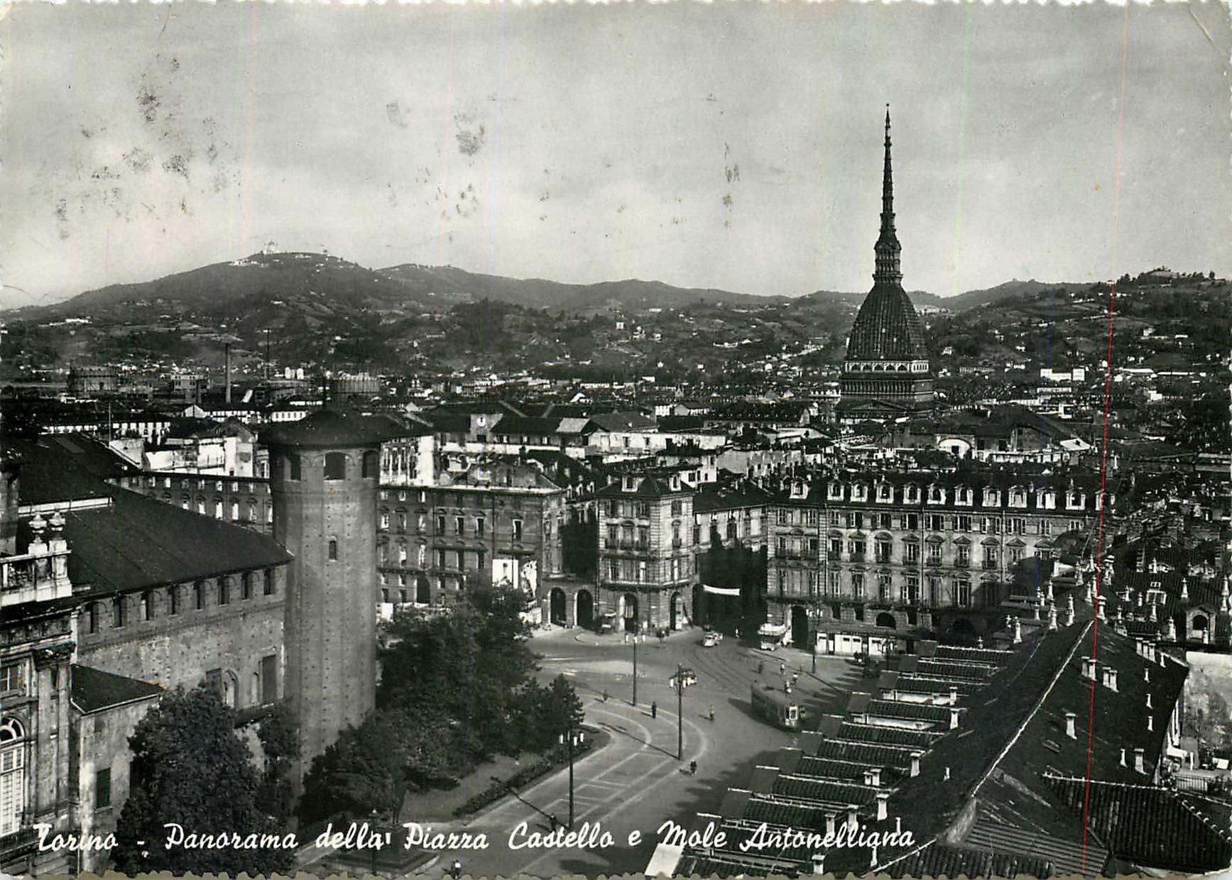 CPM Torino Panorama della Piazza Castella e Mole Antonelliana 