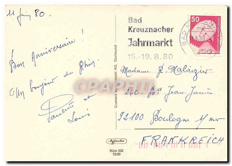 CPM Der  Drosselhof — Back
