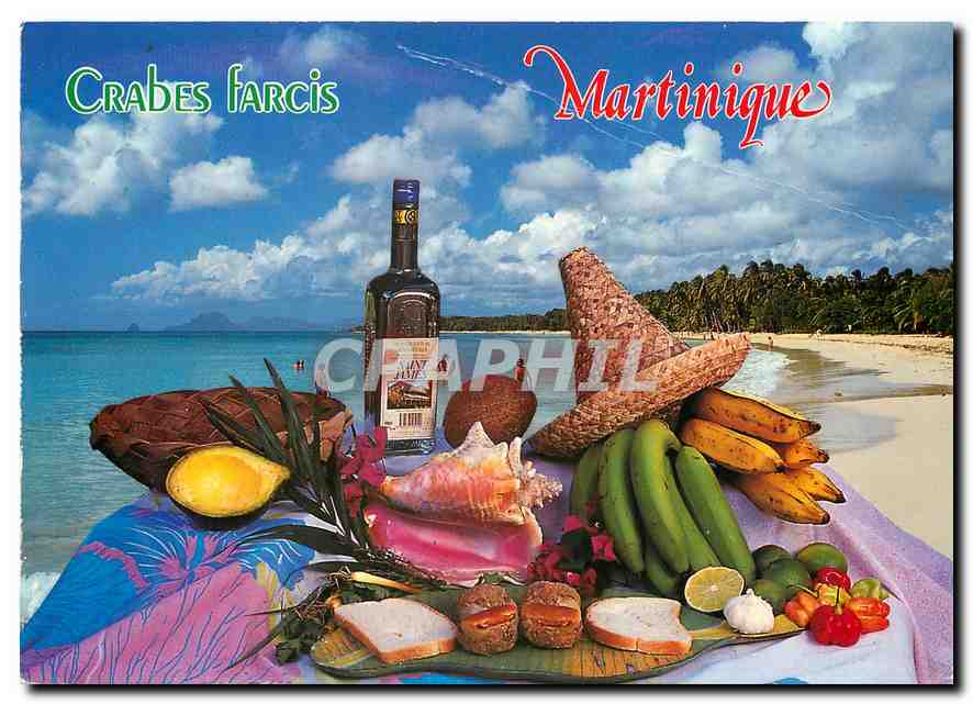 CPM Recette de la Martinique Crabes Farcis 