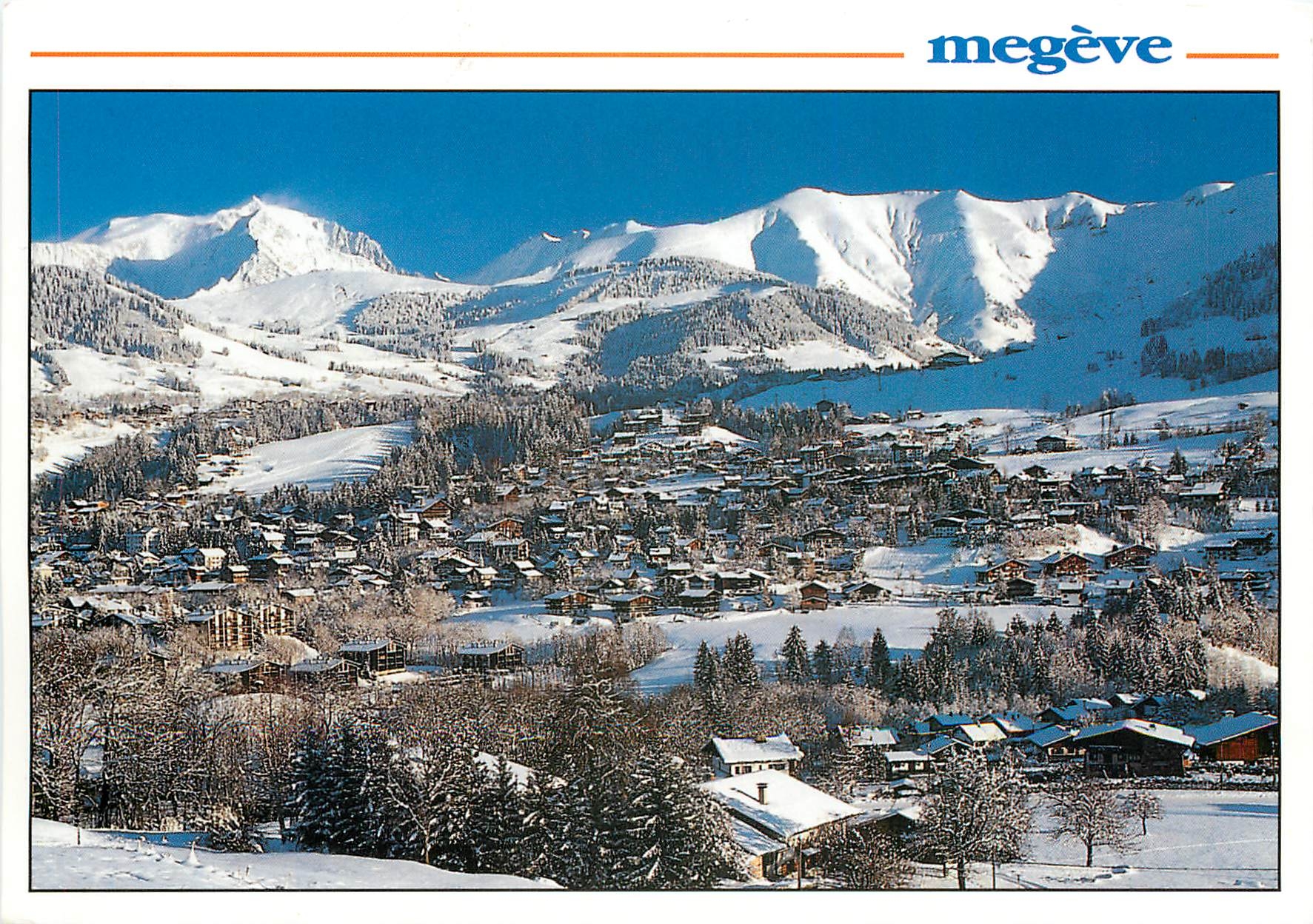 Megève — Vue panoramique enneigée — Editions Revalp