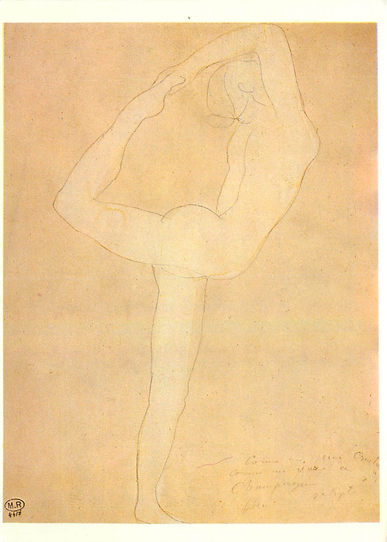 CPM Mouvement de danse Auguste Rodin 