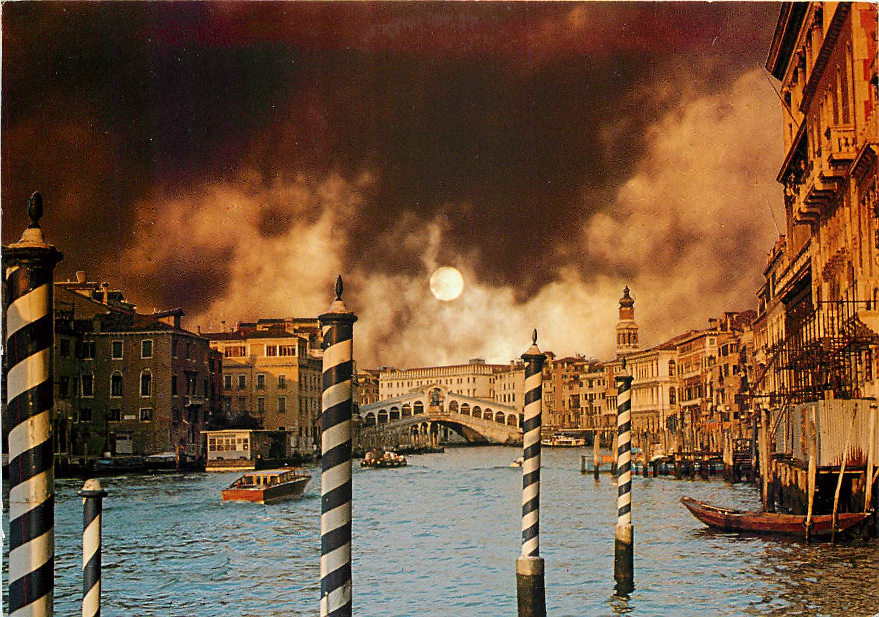CPM Venezia Le Grand Canal Pont du Rialto 
