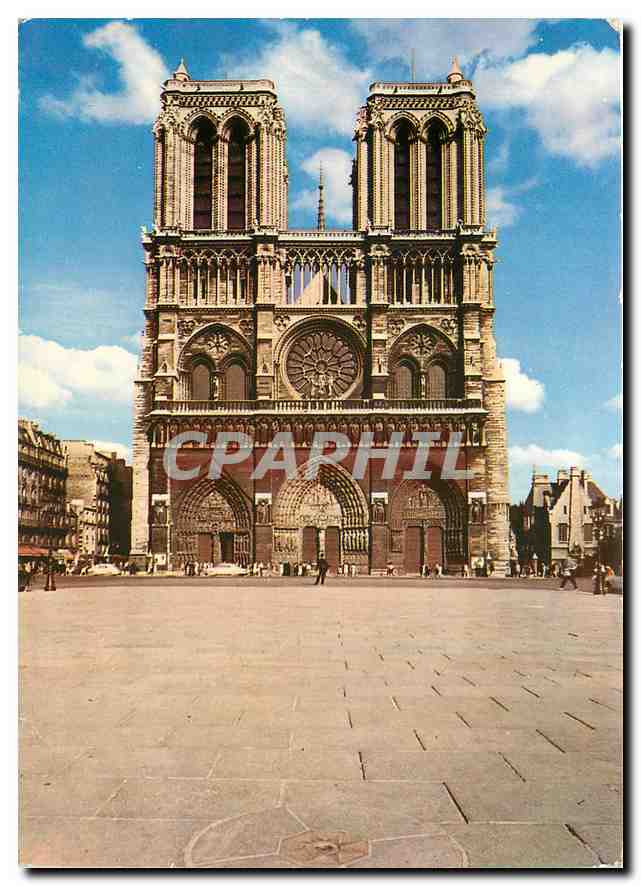 CPM Paris Notre Dame de Paris et le Parvis 