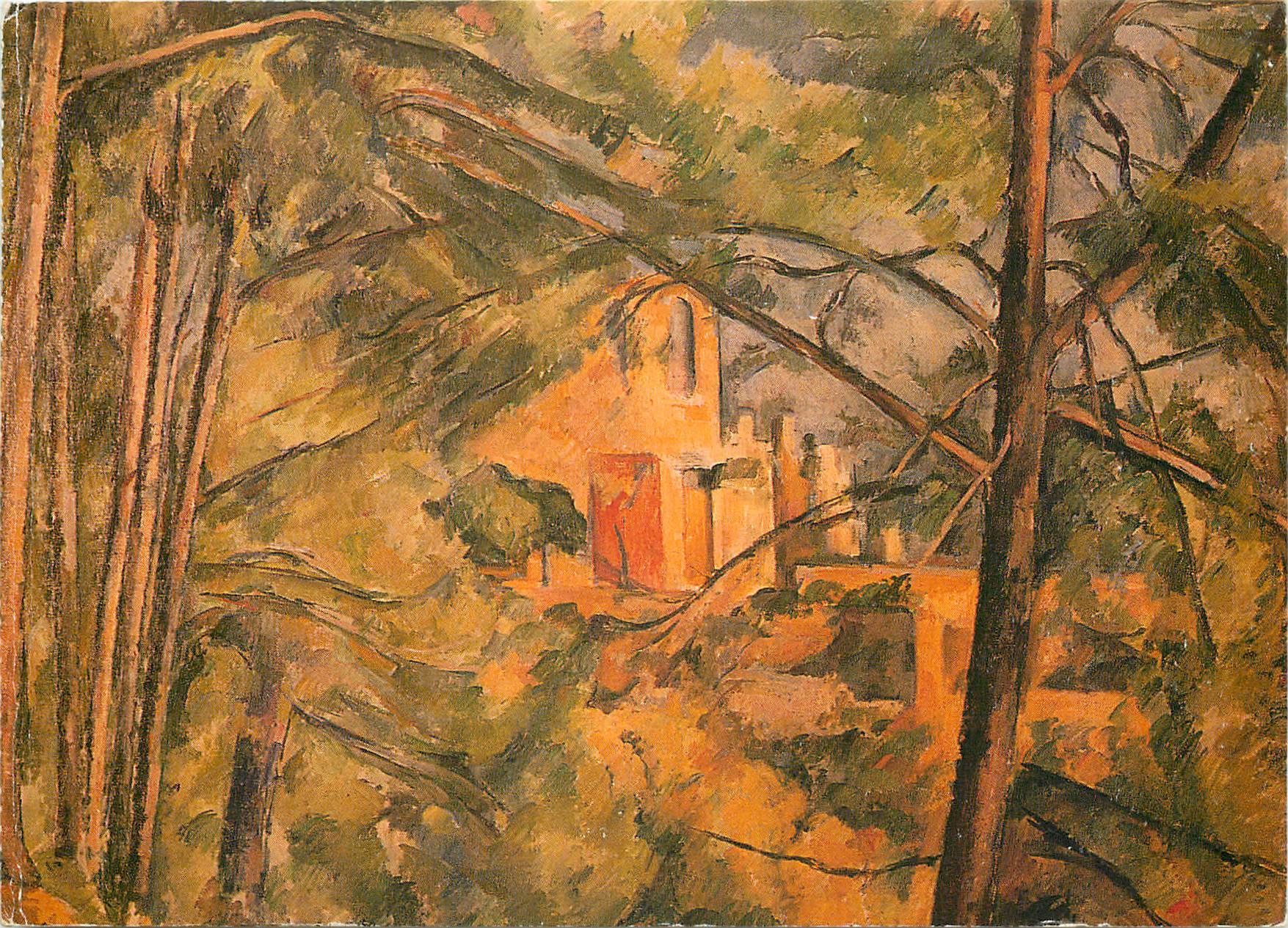 CPM Paul Cezanne Vue du Chateau noir 