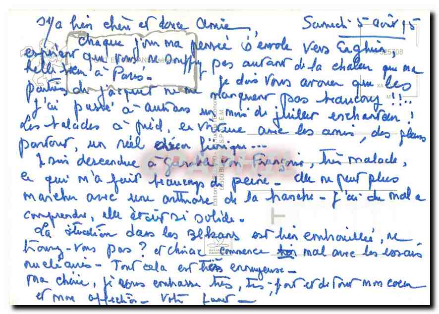 CPM Pont en Royans  — Verso