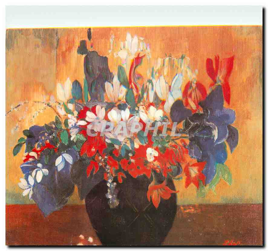 CPM Paul Gauguin Bouquet de fleurs London National Gallery 