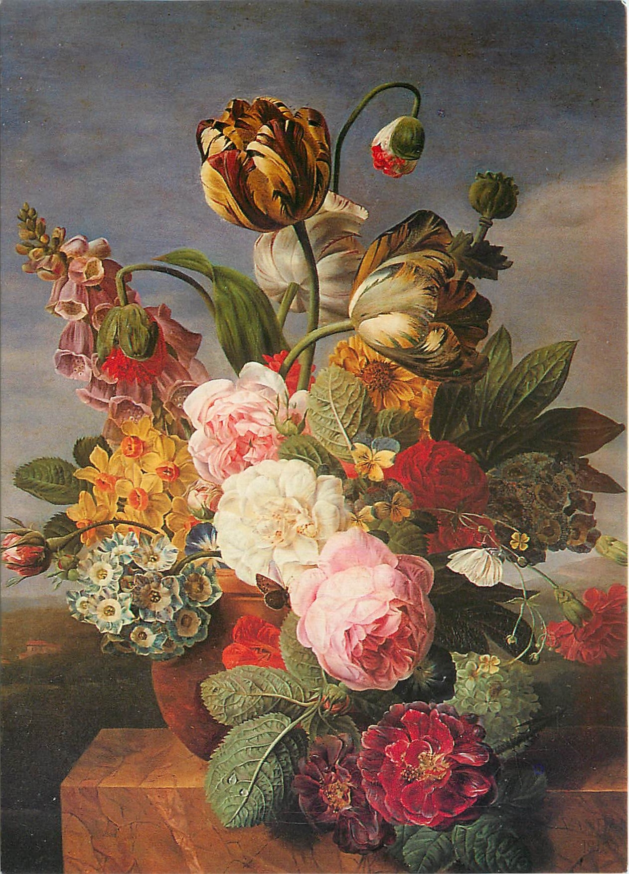 CPM Orleans Musee des Beaux Arts Jan Frans Van Dael Fleurs dans un vase 