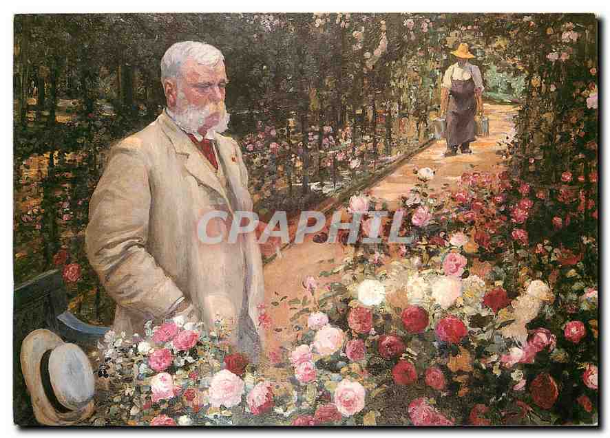 CPM Roseraie du Val de Marne L'Hay les Roses Renouard Portrait de Jules Gravereaux dans sa roseraie 