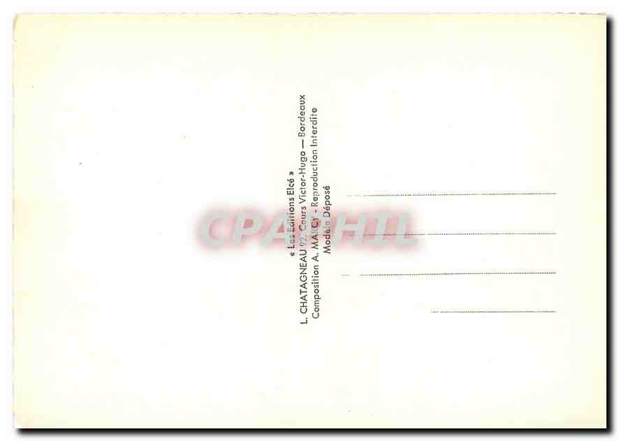 CPM Les Cotes de Vendee Sablaise Folklore Bateau de peche — Back