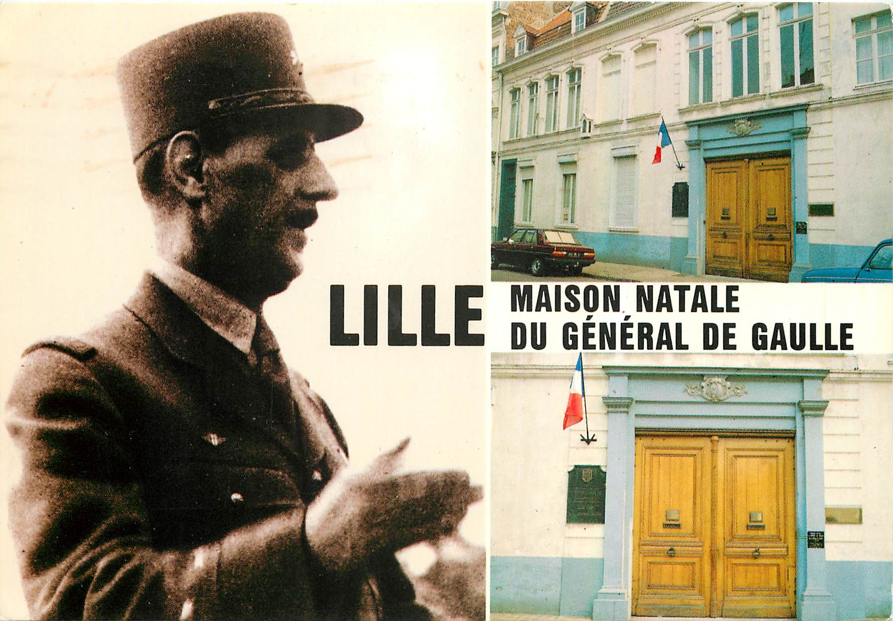 CPM Lille Nord France Maison natale du General de Gaulle 